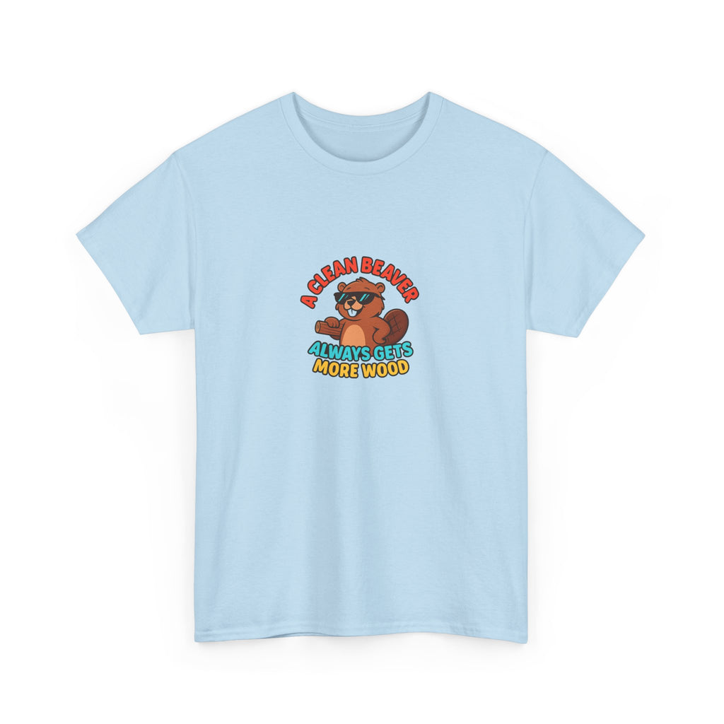 🪵😏 A Clean Beaver Always Gets More Wood – Funny Cartoon Beaver T-Shirt by VTtee