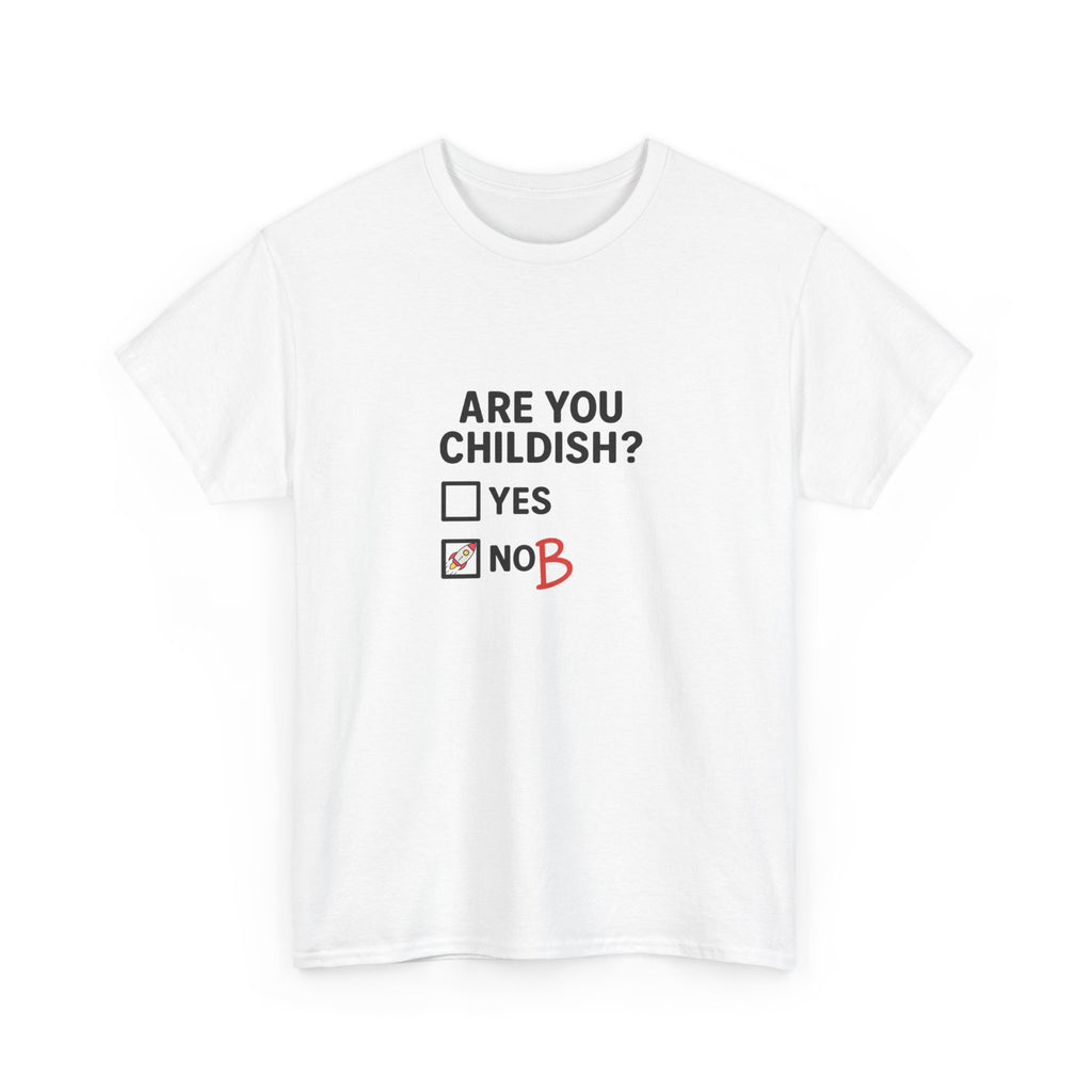 😜🖍️ Funny “Are You Childish?” T-Shirt – Tick Box Humor Tee by VTtee 😂✨