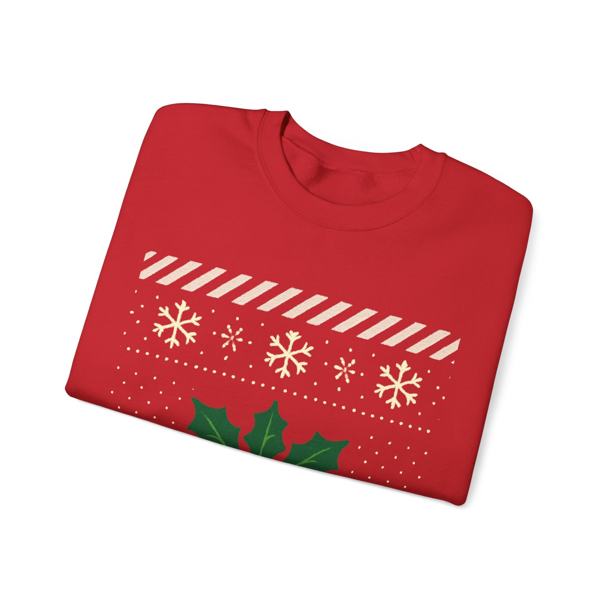 🎄 Candy Cane & Holly Christmas Jumper — VTtee