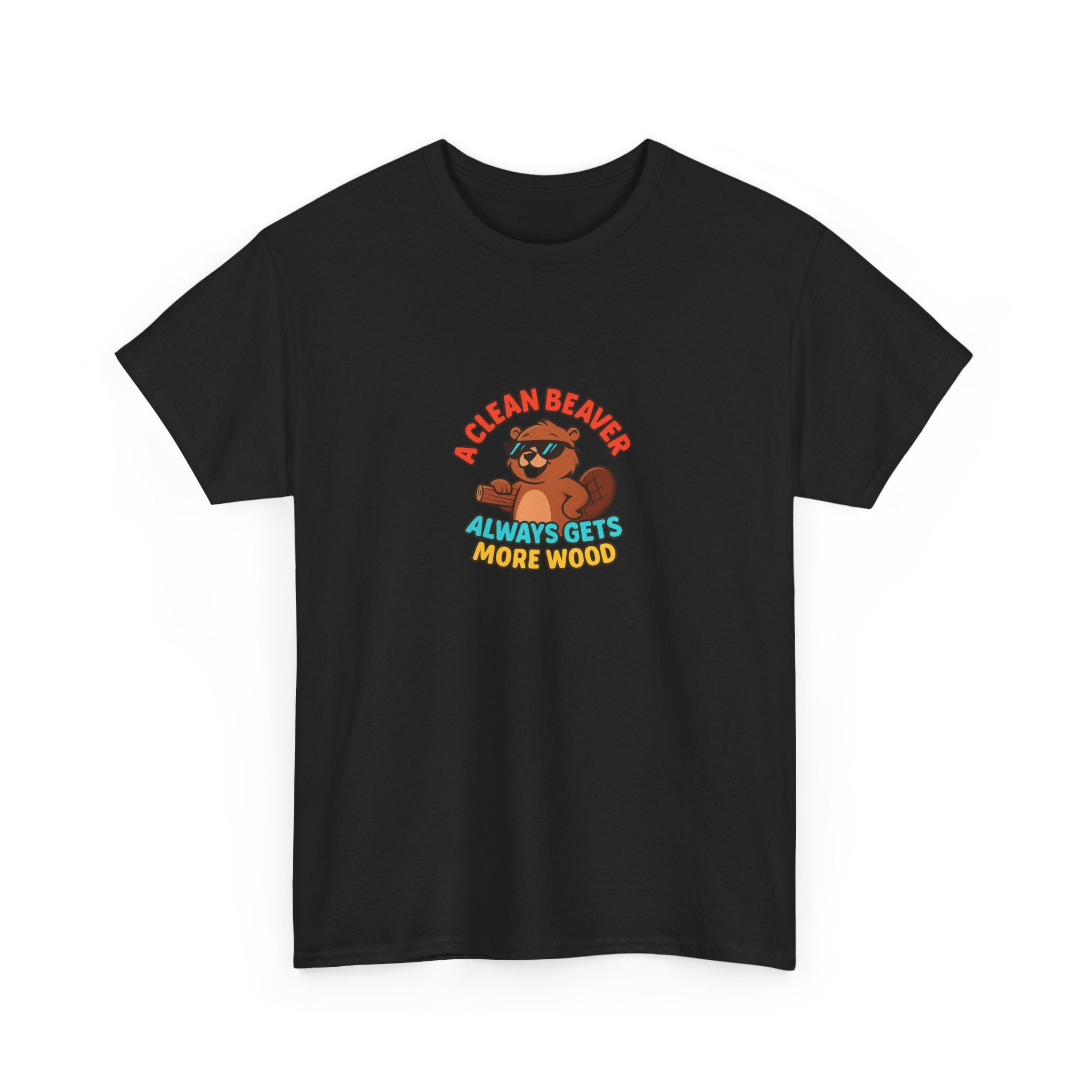 🪵😏 A Clean Beaver Always Gets More Wood – Funny Cartoon Beaver T-Shirt by VTtee