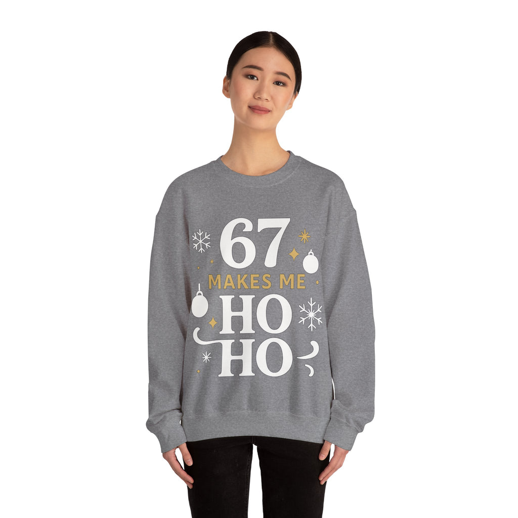 🎄🔥 67 Makes Me Ho Ho Ho – Christmas Meme Jumper by VTtee