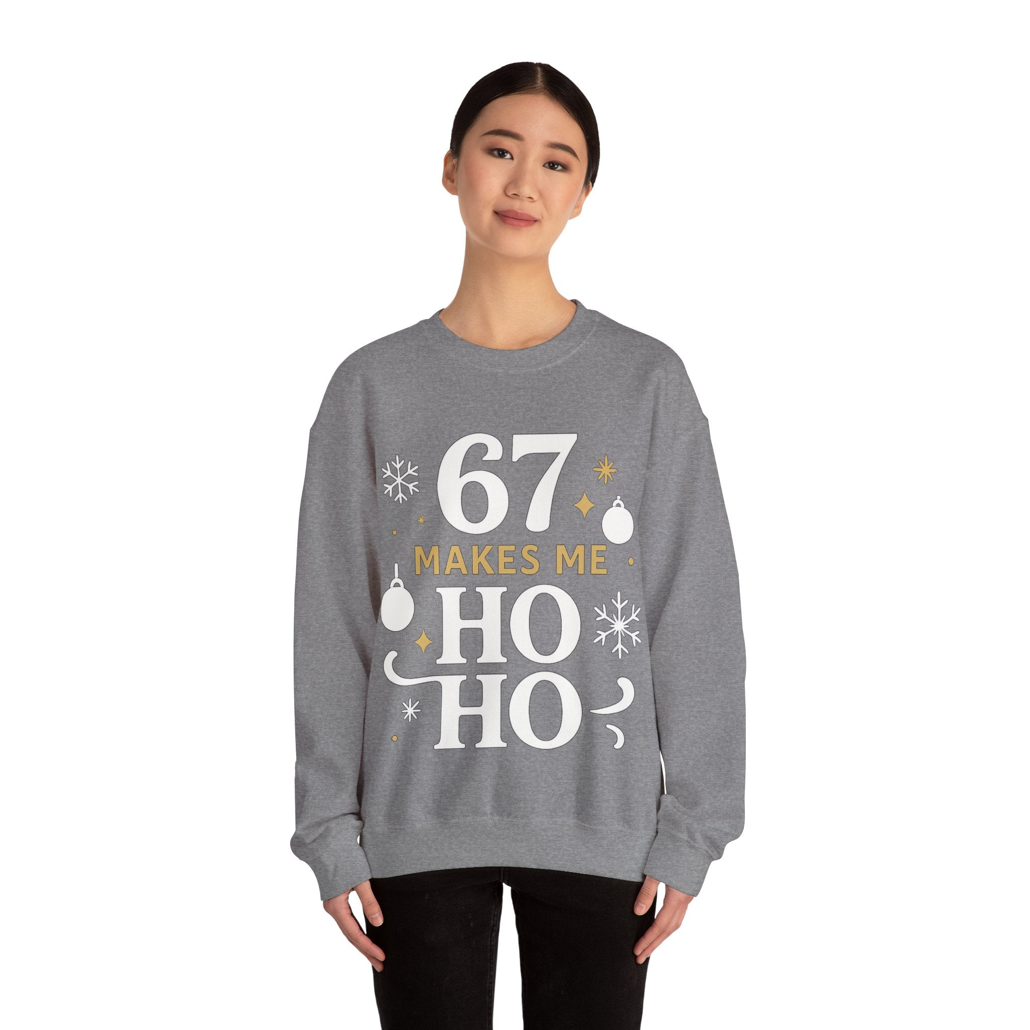 🎄🔥 67 Makes Me Ho Ho Ho – Christmas Meme Jumper by VTtee