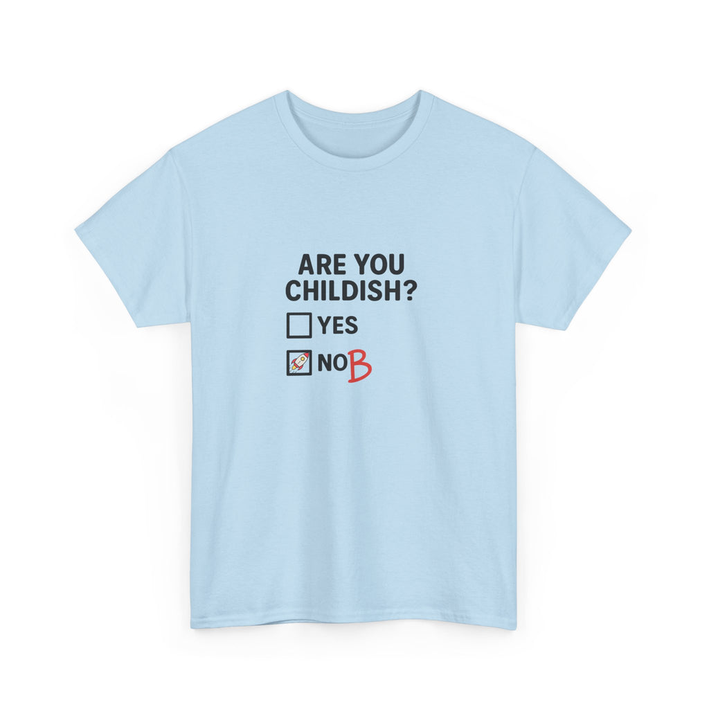 😜🖍️ Funny “Are You Childish?” T-Shirt – Tick Box Humor Tee by VTtee 😂✨