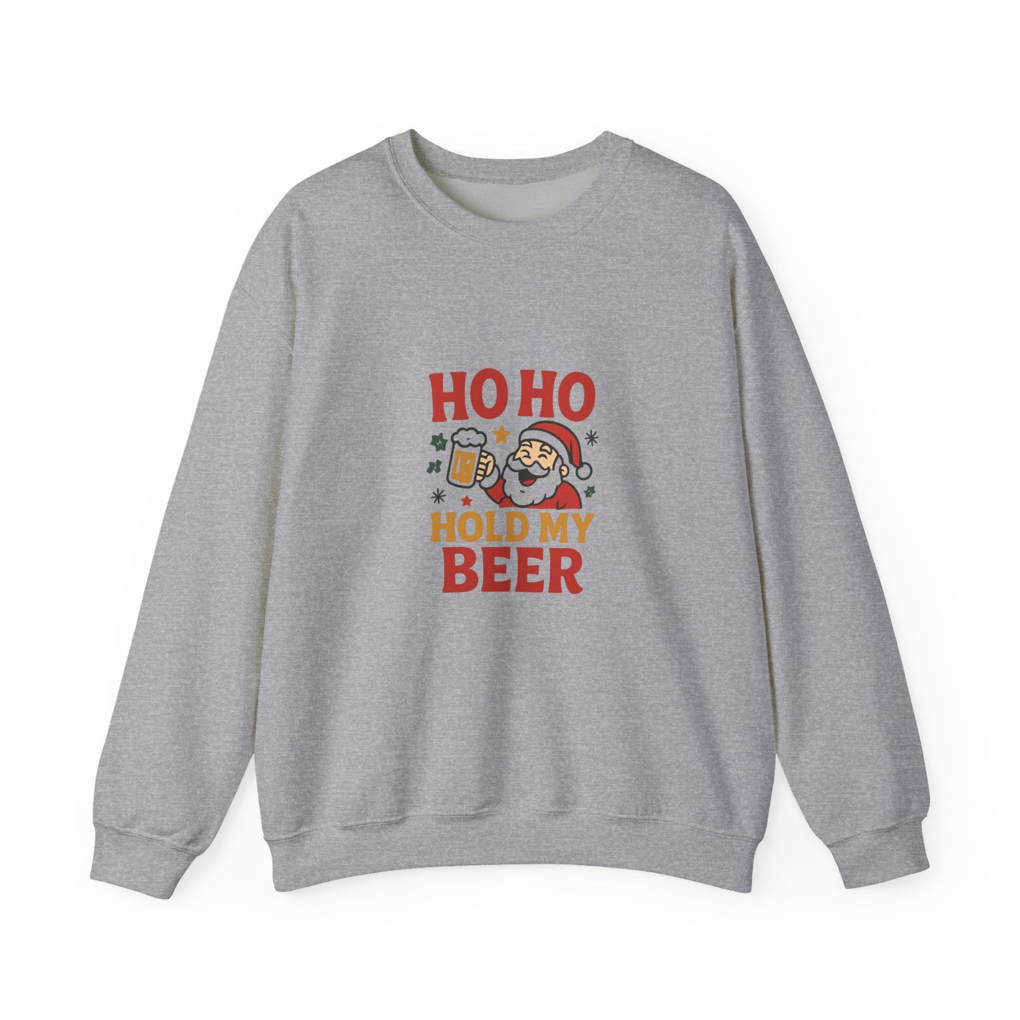 🍺 Ho Ho Hold My Beer Christmas Sweatshirt by VTtee 🎅