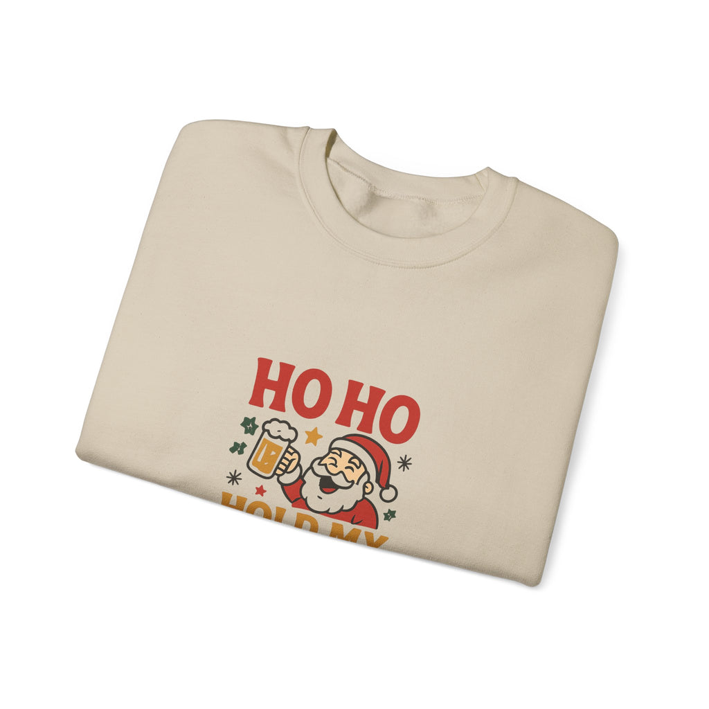 🍺 Ho Ho Hold My Beer Christmas Sweatshirt by VTtee 🎅