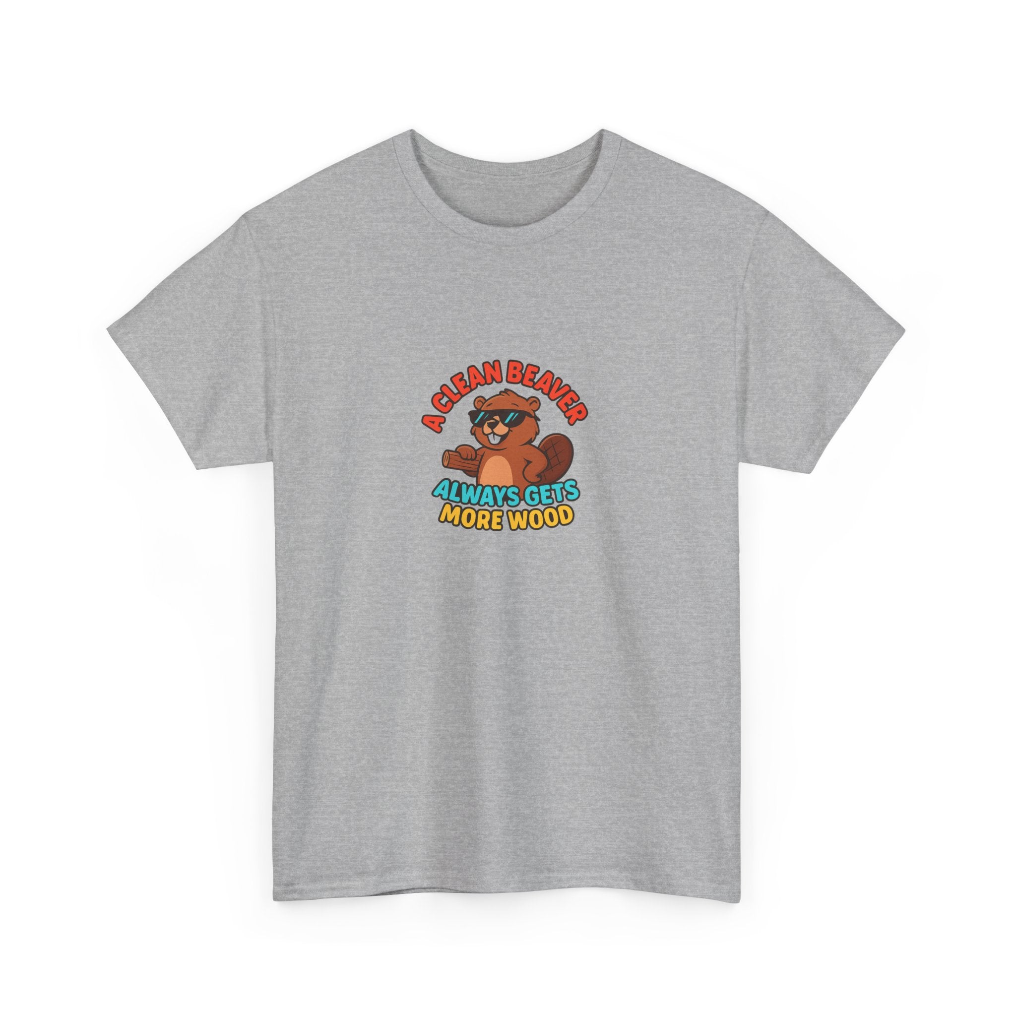 🪵😏 A Clean Beaver Always Gets More Wood – Funny Cartoon Beaver T-Shirt by VTtee