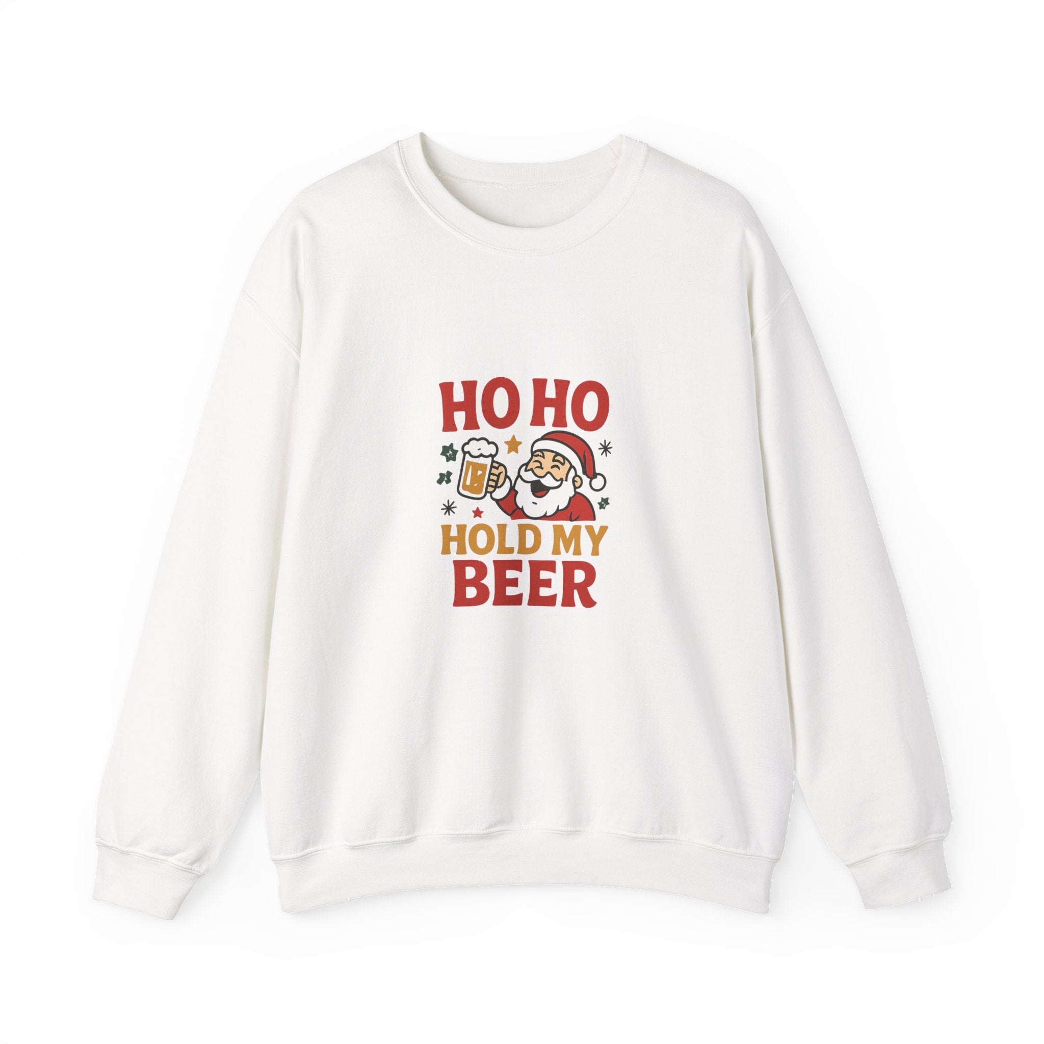 🍺 Ho Ho Hold My Beer Christmas Sweatshirt by VTtee 🎅