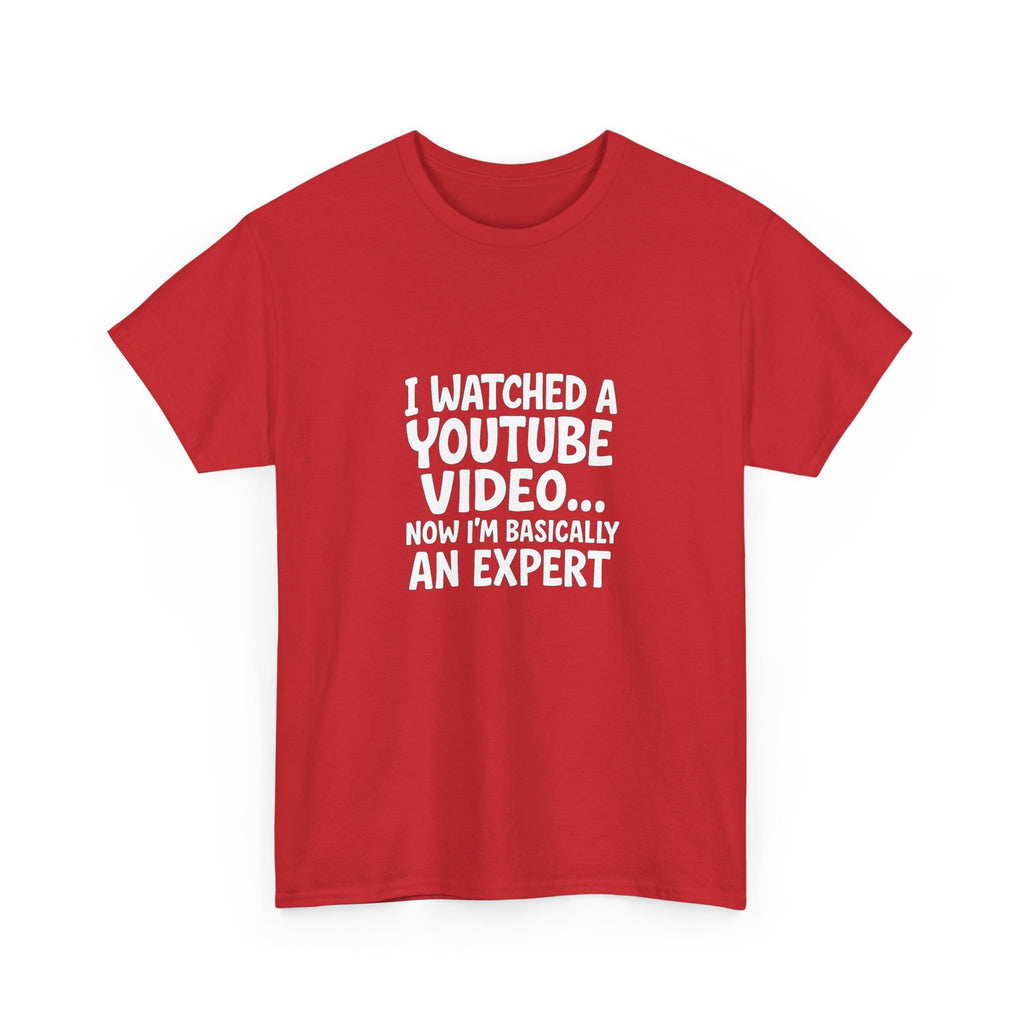 📺🤓 “I Watched a YouTube Video… Now I’m Basically an Expert.” Funny T-Shirt by VTtee 😂✨