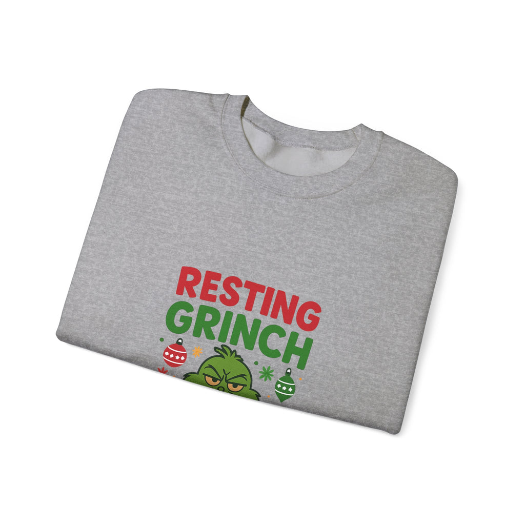 😒 Resting Grinch Face Sweatshirt by VTtee 😒