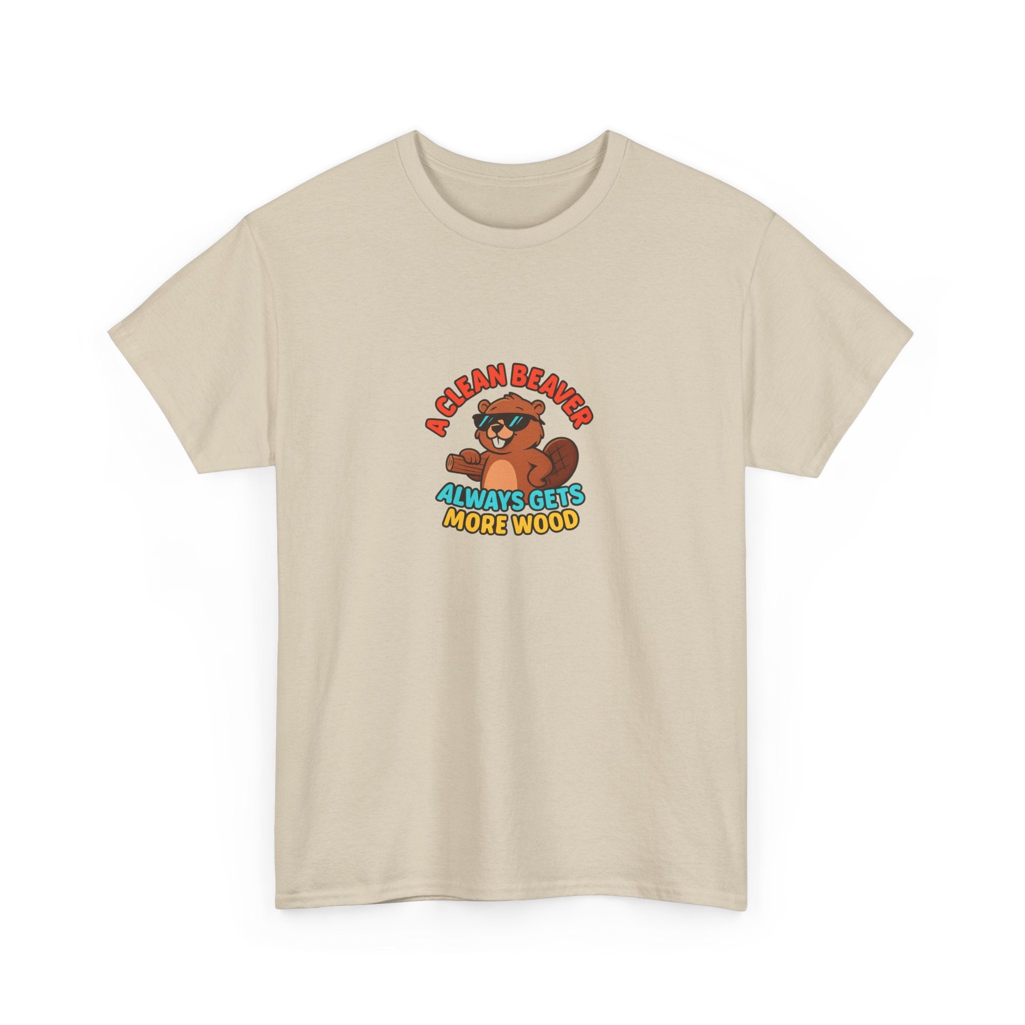 🪵😏 A Clean Beaver Always Gets More Wood – Funny Cartoon Beaver T-Shirt by VTtee