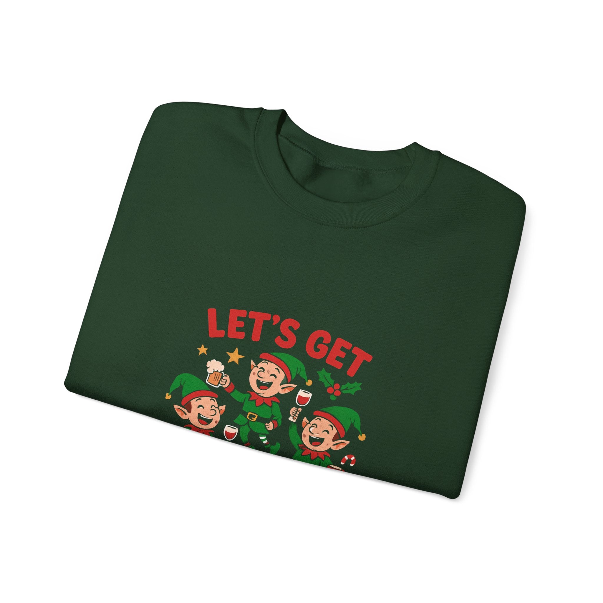 🎄 Let’s Get Elfed Up Christmas Tee by VTtee 🍸