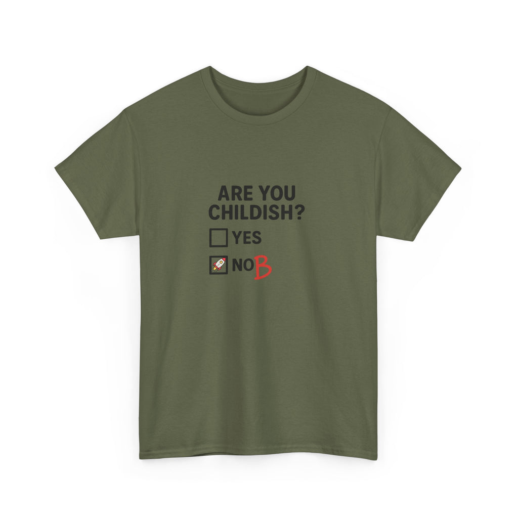 😜🖍️ Funny “Are You Childish?” T-Shirt – Tick Box Humor Tee by VTtee 😂✨