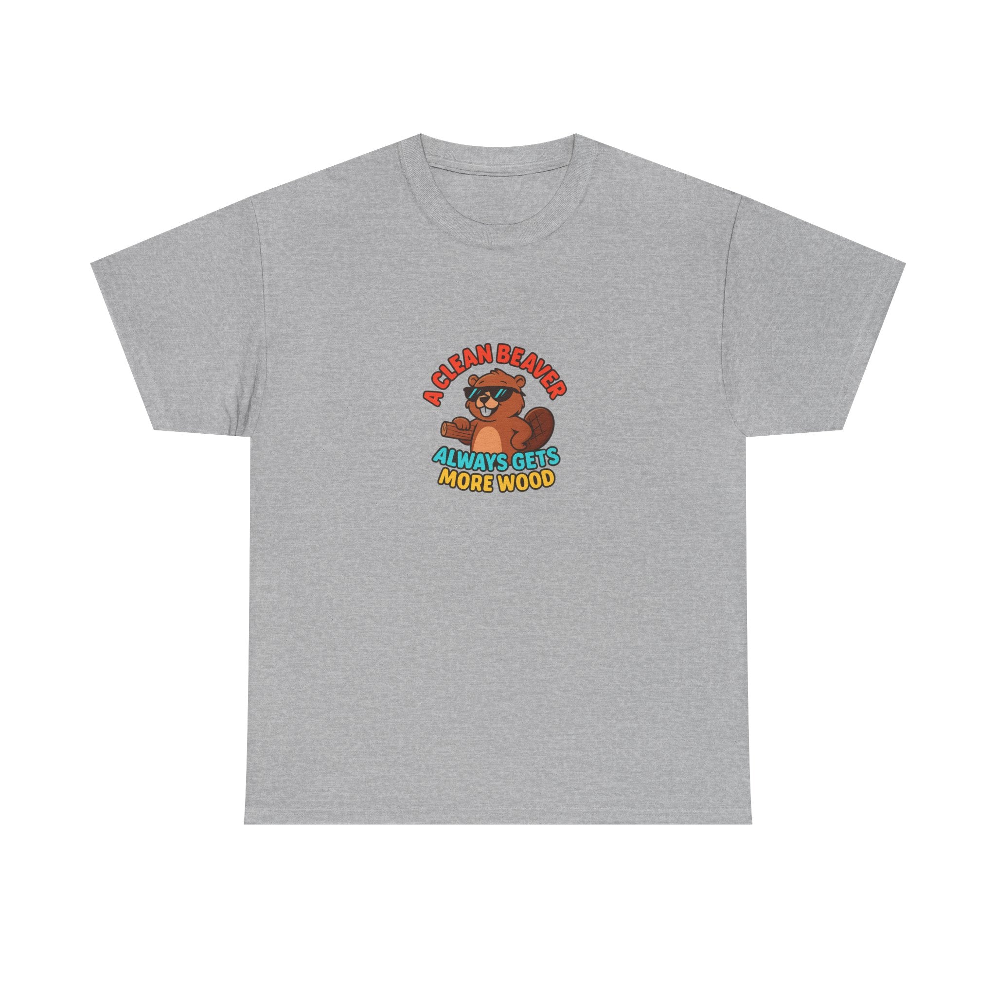 🪵😏 A Clean Beaver Always Gets More Wood – Funny Cartoon Beaver T-Shirt by VTtee