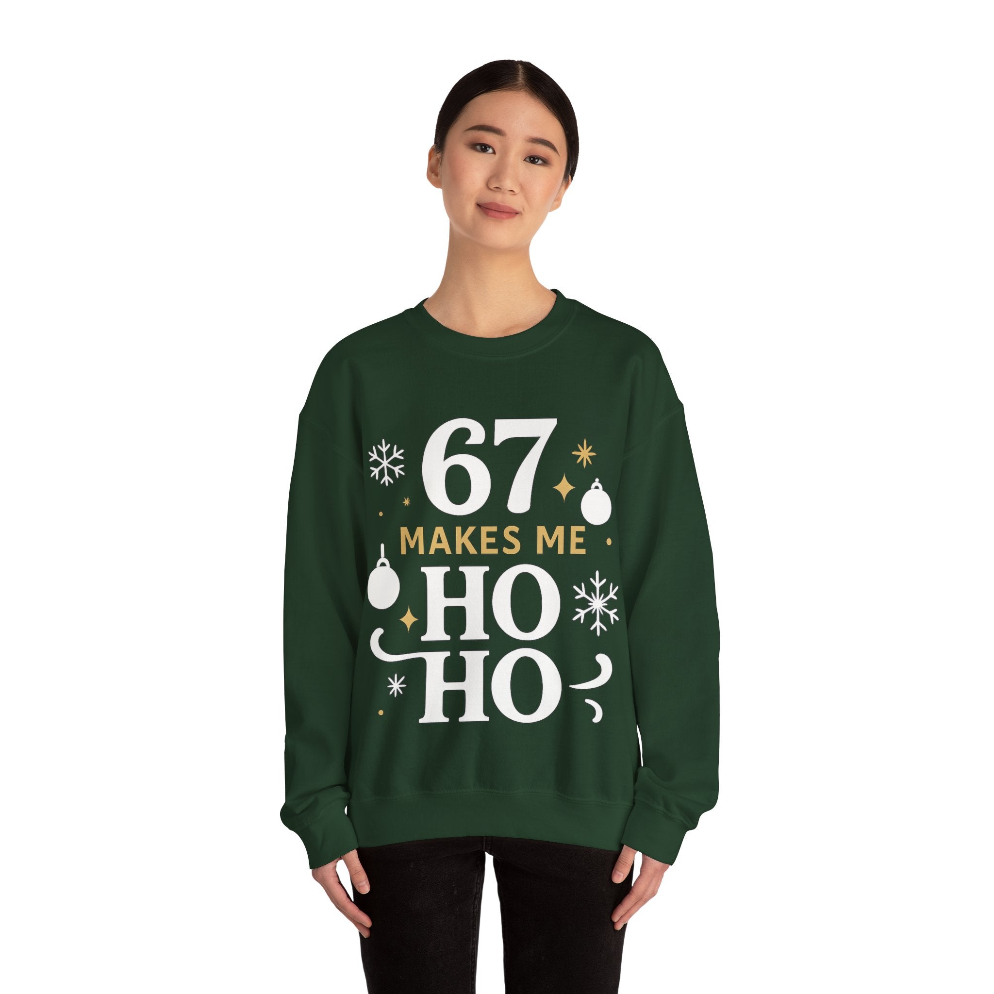 🎄🔥 67 Makes Me Ho Ho Ho – Christmas Meme Jumper by VTtee