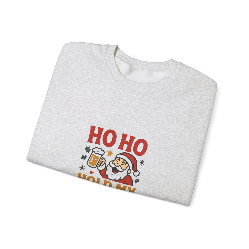 🍺 Ho Ho Hold My Beer Christmas Sweatshirt by VTtee 🎅