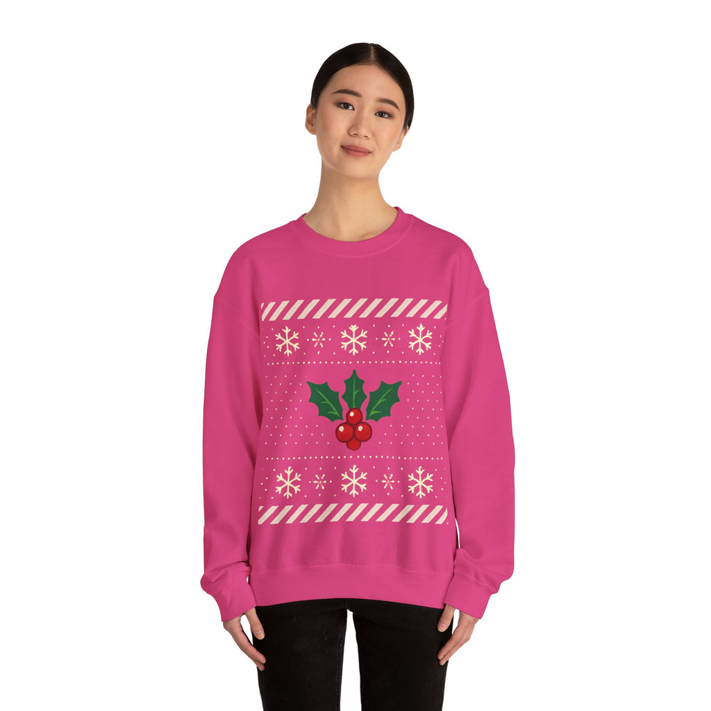 🎄 Candy Cane & Holly Christmas Jumper — VTtee