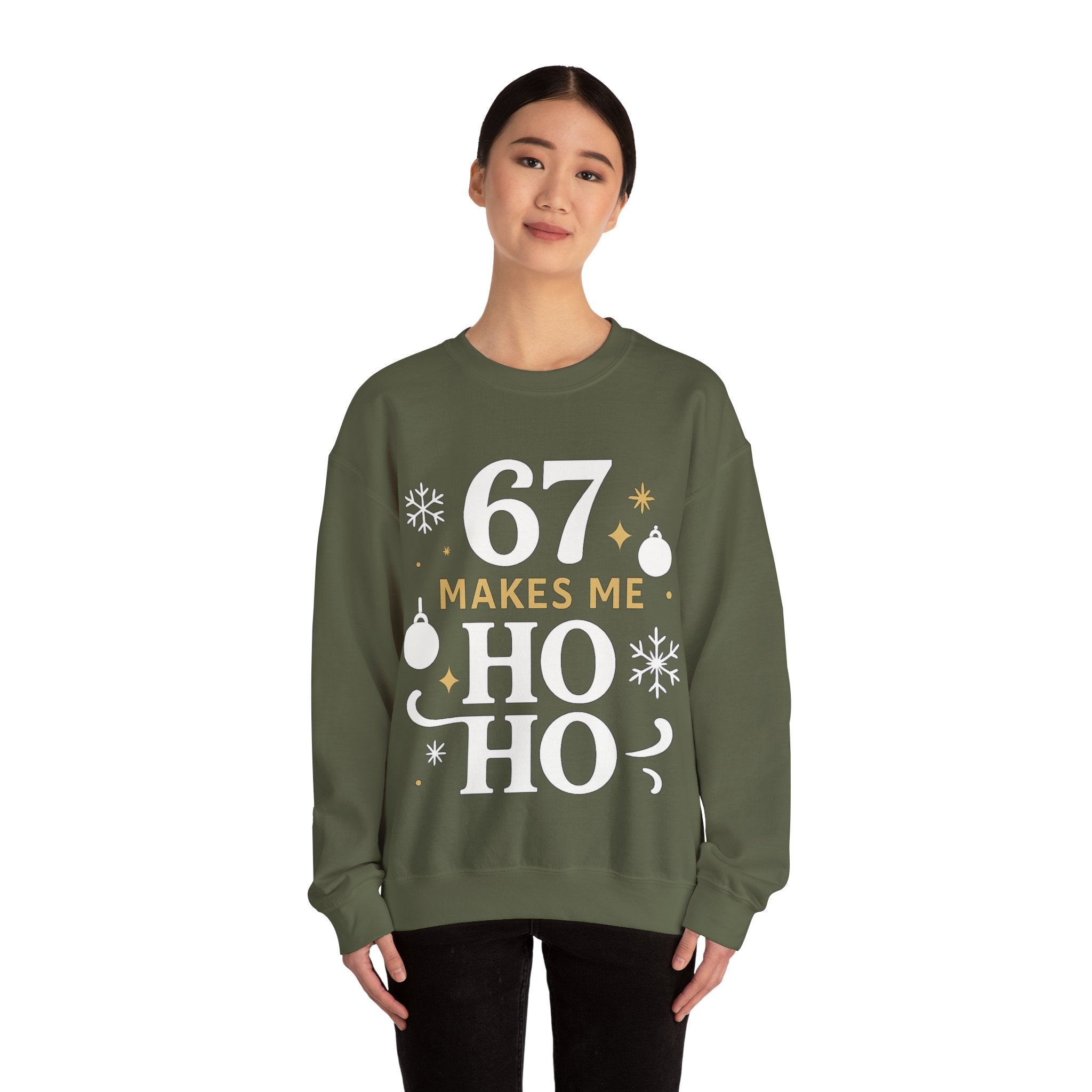 🎄🔥 67 Makes Me Ho Ho Ho – Christmas Meme Jumper by VTtee