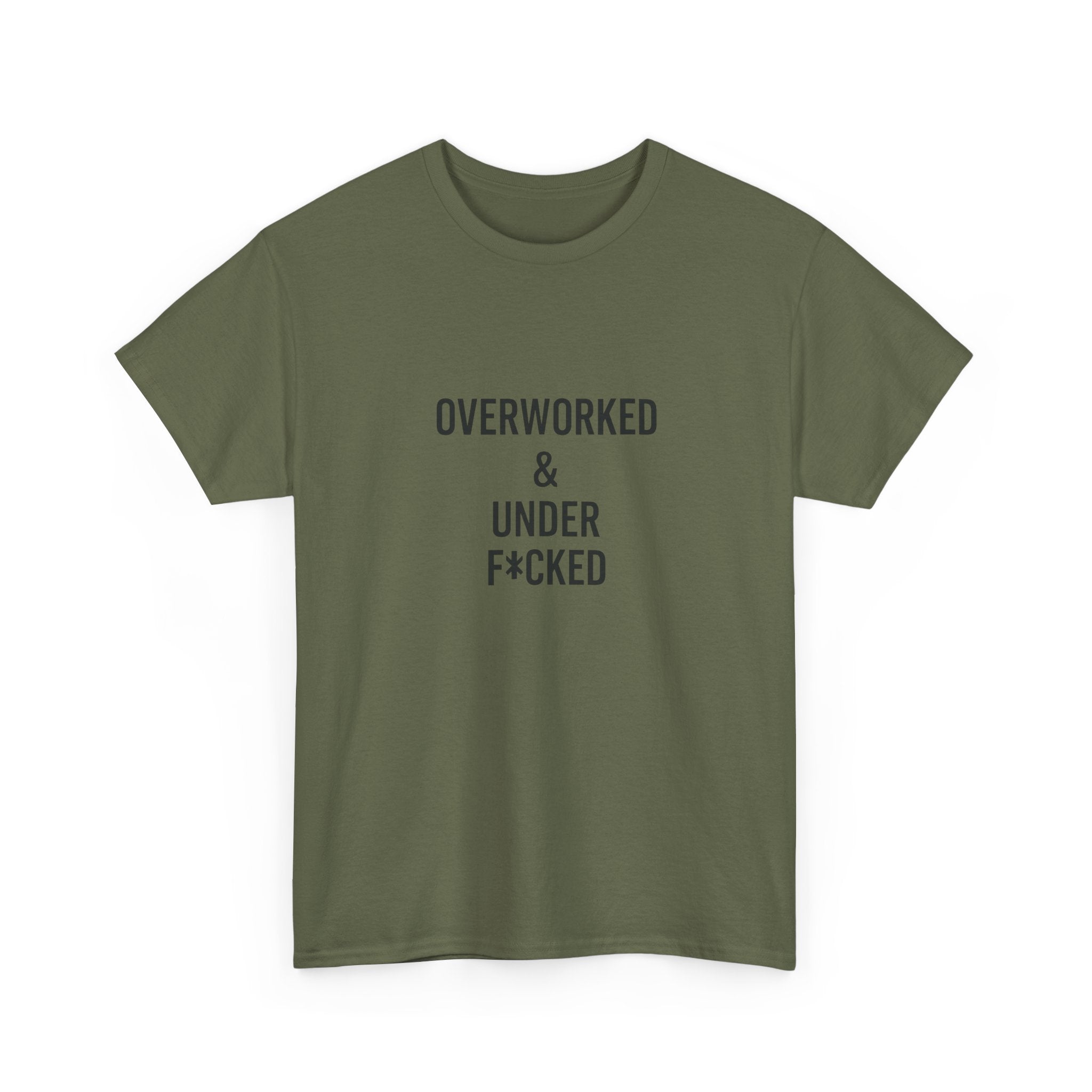 🔥😏 “Overworked & Under F*ked” – Edgy Adult Humor T-Shirt by VTtee