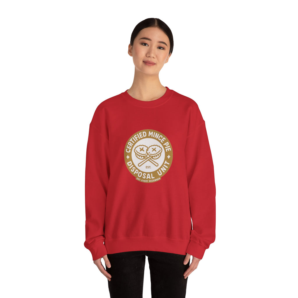 🥧🎄 Certified Mince Pie Disposal Unit – VTtee Christmas Jumper