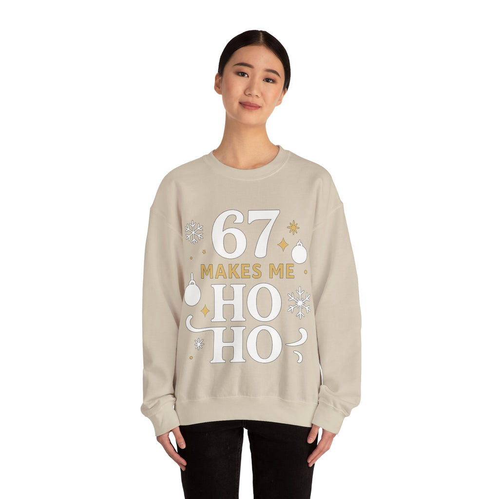 🎄🔥 67 Makes Me Ho Ho Ho – Christmas Meme Jumper by VTtee