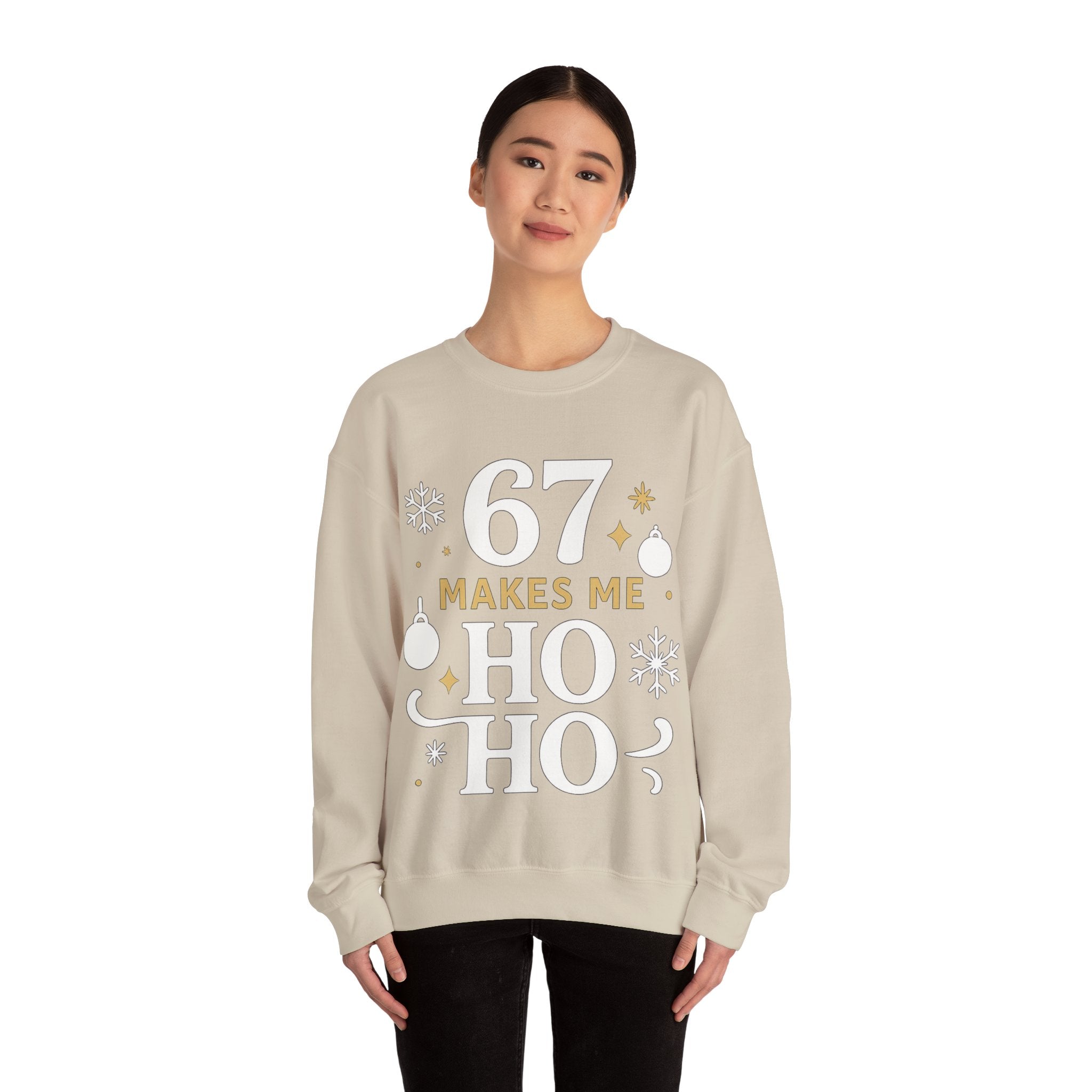 🎄🔥 67 Makes Me Ho Ho Ho – Christmas Meme Jumper by VTtee