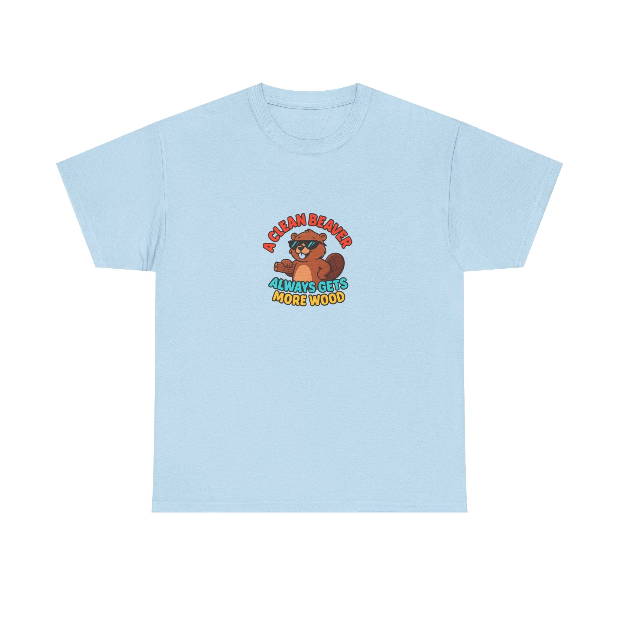🪵😏 A Clean Beaver Always Gets More Wood – Funny Cartoon Beaver T-Shirt by VTtee