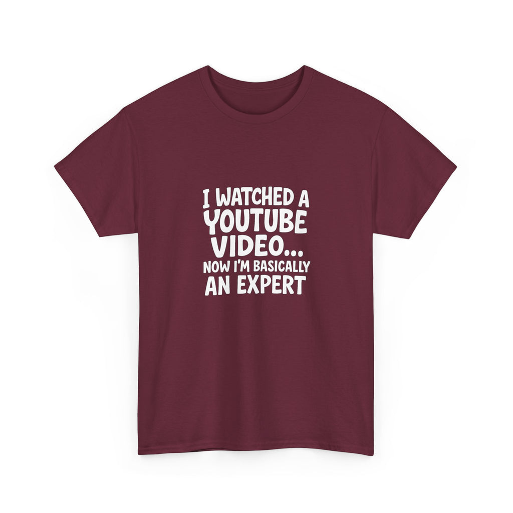 📺🤓 “I Watched a YouTube Video… Now I’m Basically an Expert.” Funny T-Shirt by VTtee 😂✨