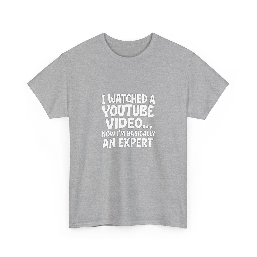 📺🤓 “I Watched a YouTube Video… Now I’m Basically an Expert.” Funny T-Shirt by VTtee 😂✨