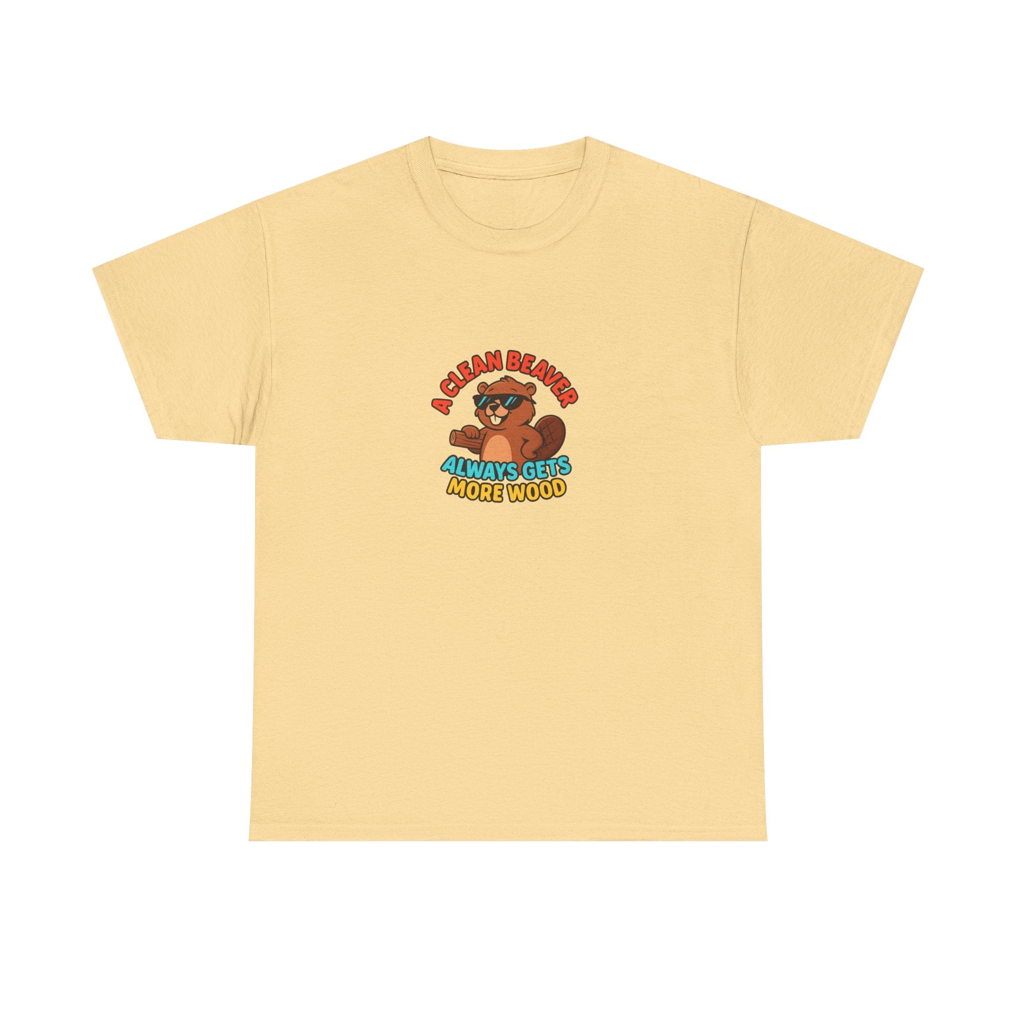 🪵😏 A Clean Beaver Always Gets More Wood – Funny Cartoon Beaver T-Shirt by VTtee