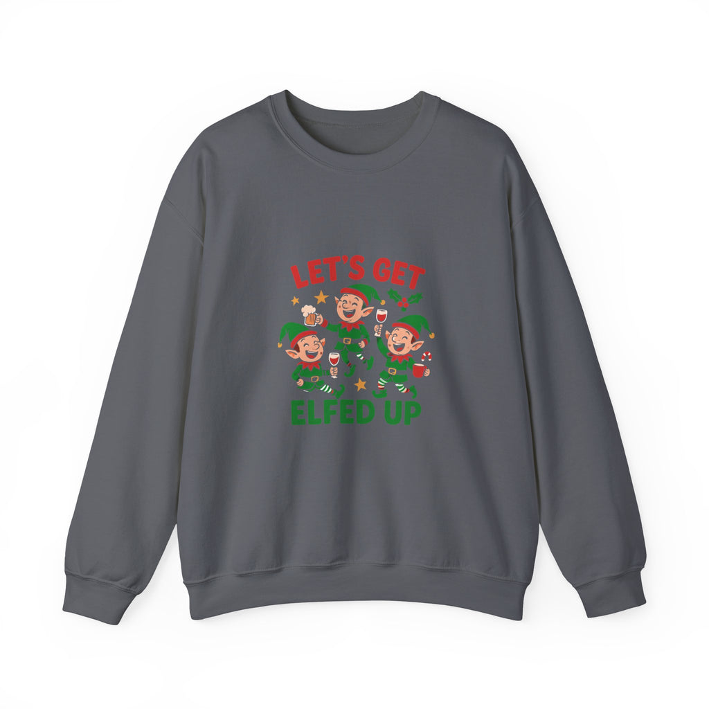🎄 Let’s Get Elfed Up Christmas Tee by VTtee 🍸