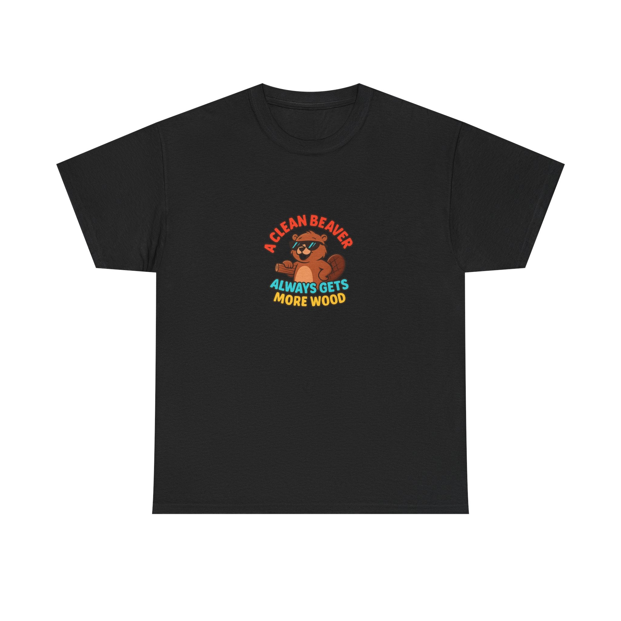 🪵😏 A Clean Beaver Always Gets More Wood – Funny Cartoon Beaver T-Shirt by VTtee