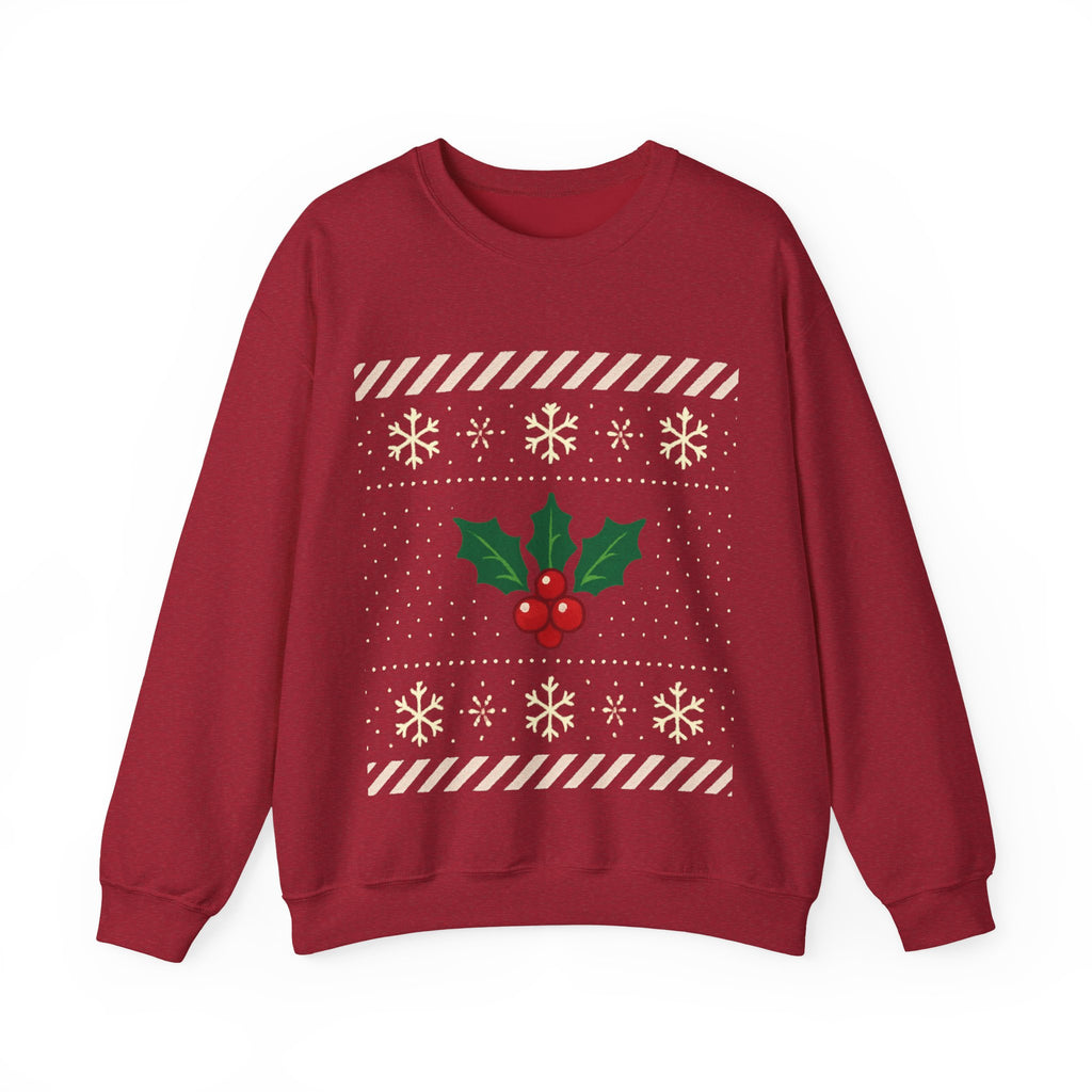 🎄 Candy Cane & Holly Christmas Jumper — VTtee