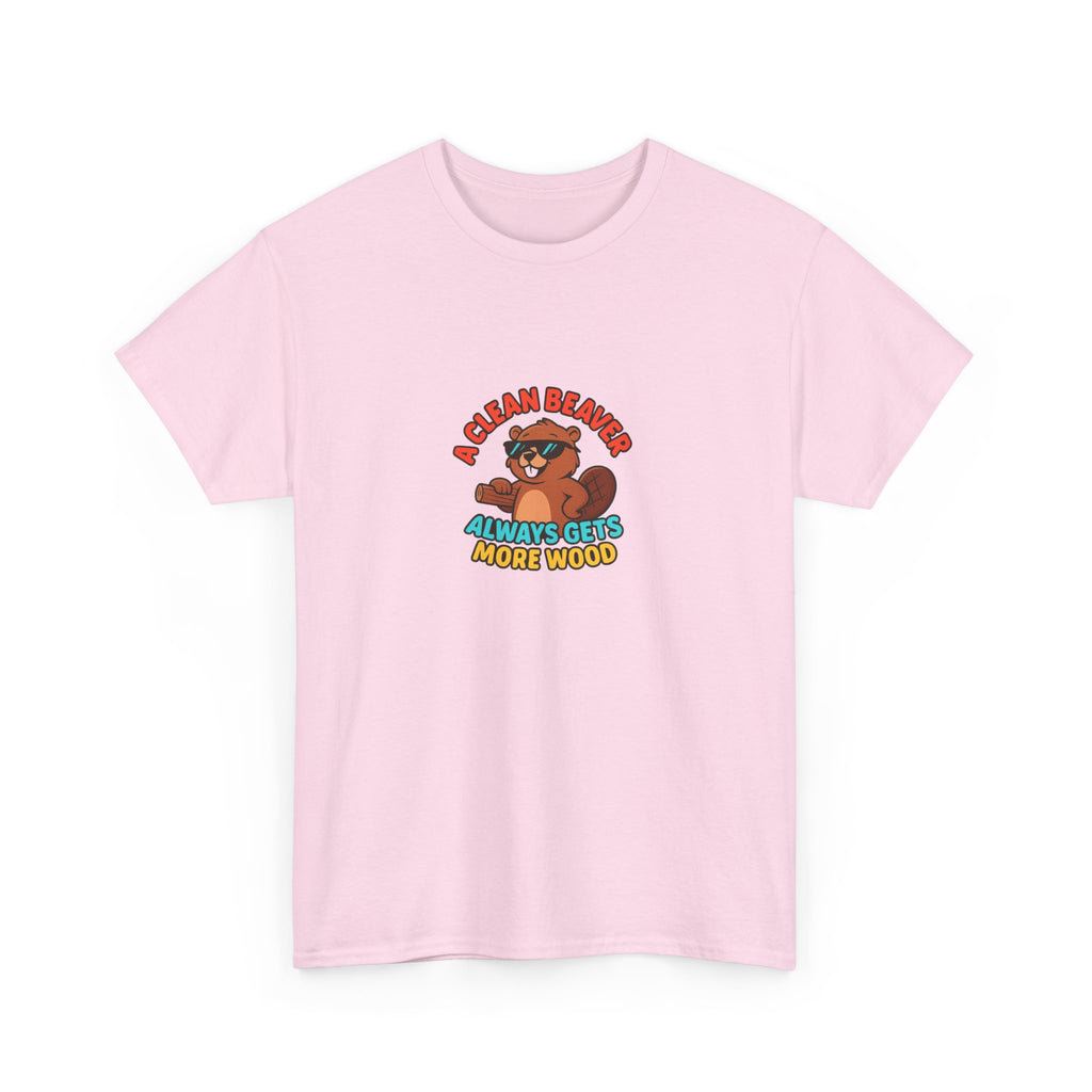 🪵😏 A Clean Beaver Always Gets More Wood – Funny Cartoon Beaver T-Shirt by VTtee