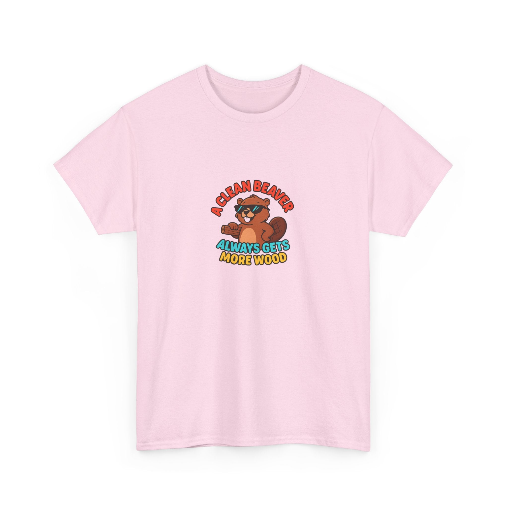 🪵😏 A Clean Beaver Always Gets More Wood – Funny Cartoon Beaver T-Shirt by VTtee
