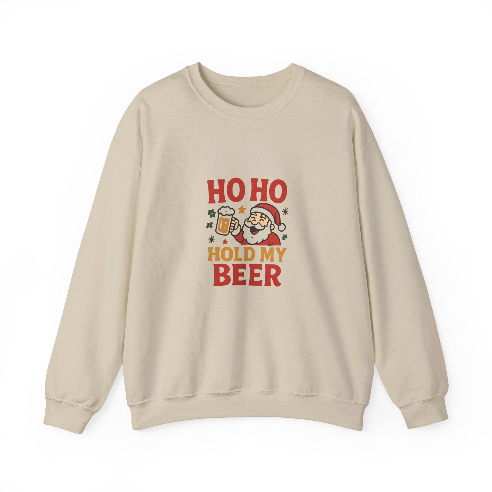 🍺 Ho Ho Hold My Beer Christmas Sweatshirt by VTtee 🎅