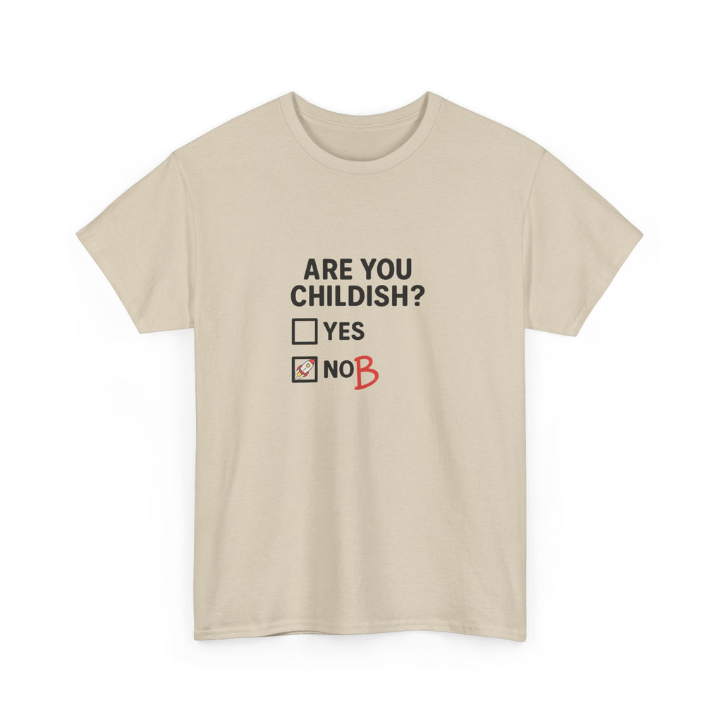 😜🖍️ Funny “Are You Childish?” T-Shirt – Tick Box Humor Tee by VTtee 😂✨