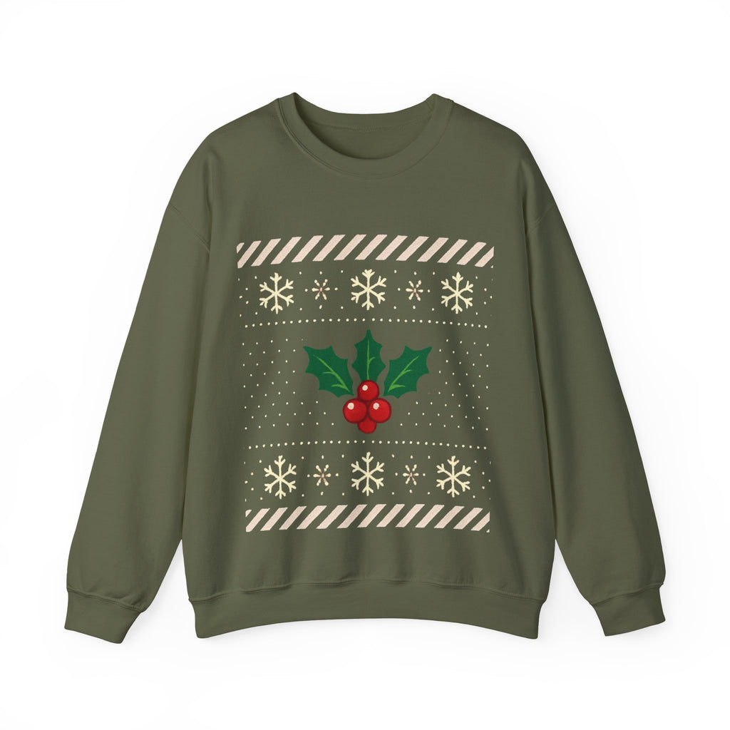 🎄 Candy Cane & Holly Christmas Jumper — VTtee