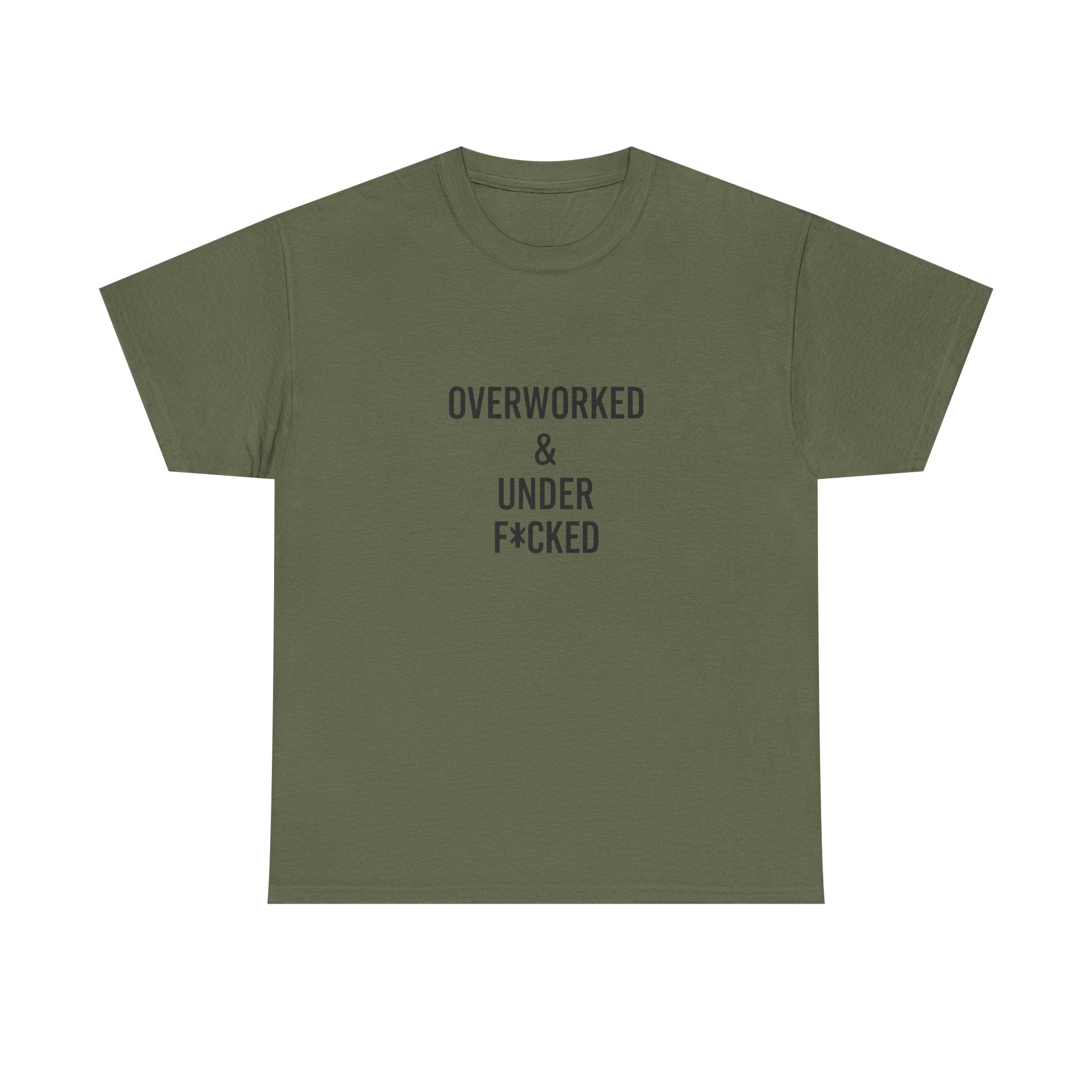 🔥😏 “Overworked & Under F*ked” – Edgy Adult Humor T-Shirt by VTtee
