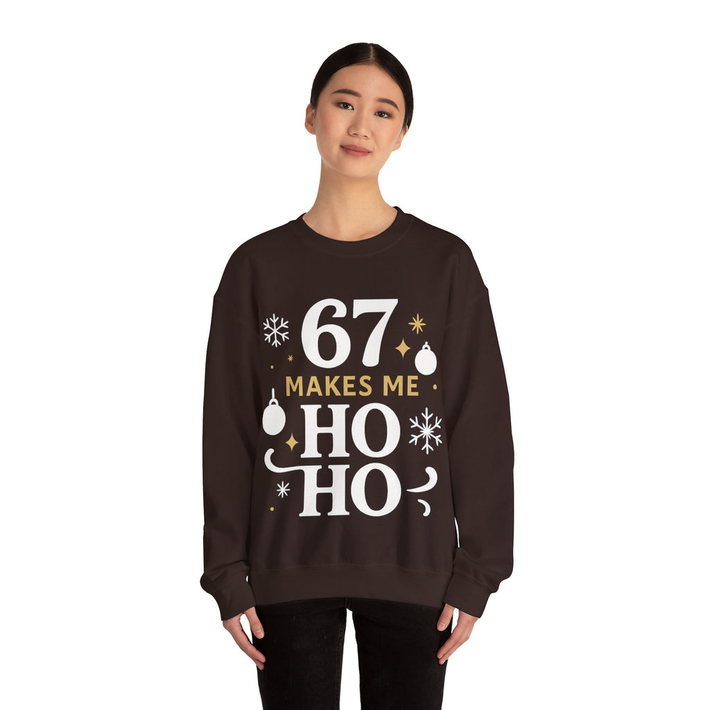 🎄🔥 67 Makes Me Ho Ho Ho – Christmas Meme Jumper by VTtee