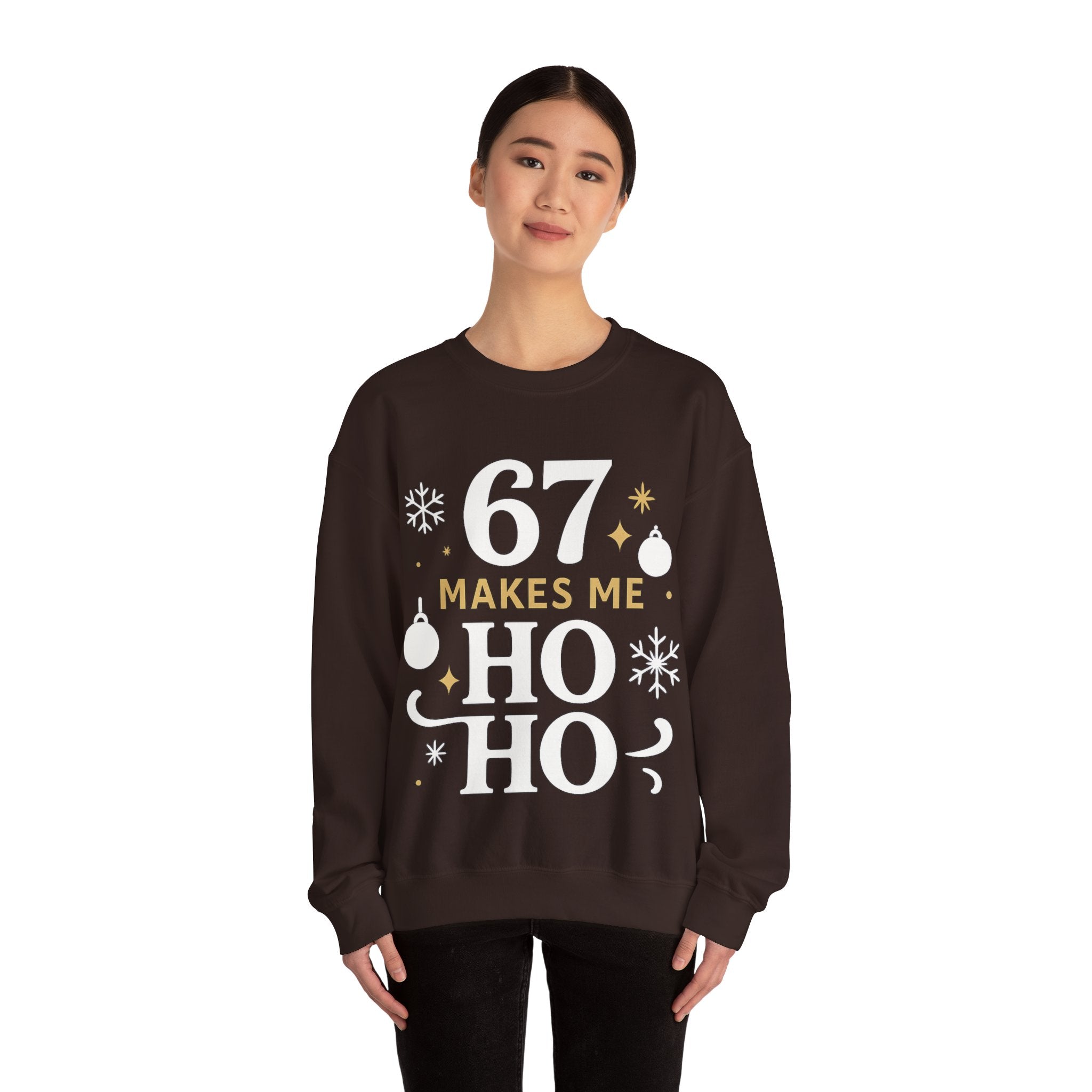 🎄🔥 67 Makes Me Ho Ho Ho – Christmas Meme Jumper by VTtee