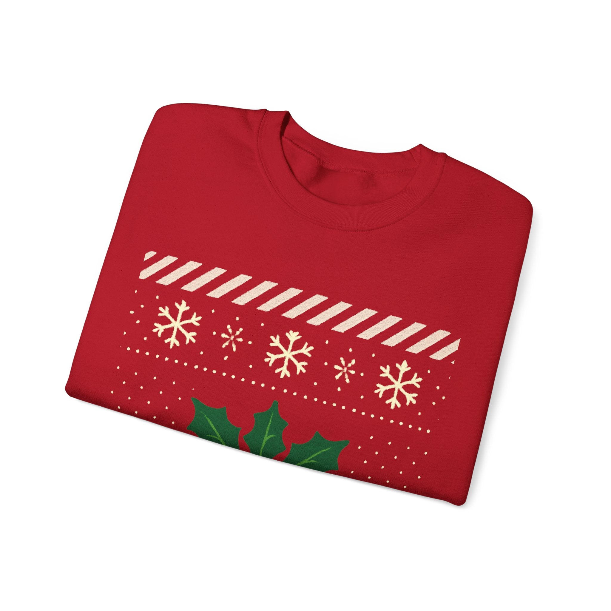 🎄 Candy Cane & Holly Christmas Jumper — VTtee