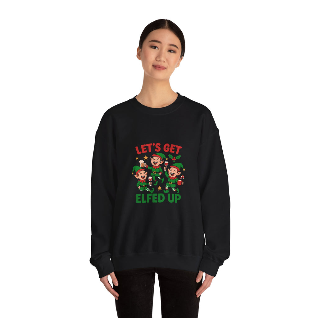 🎄 Let’s Get Elfed Up Christmas Tee by VTtee 🍸