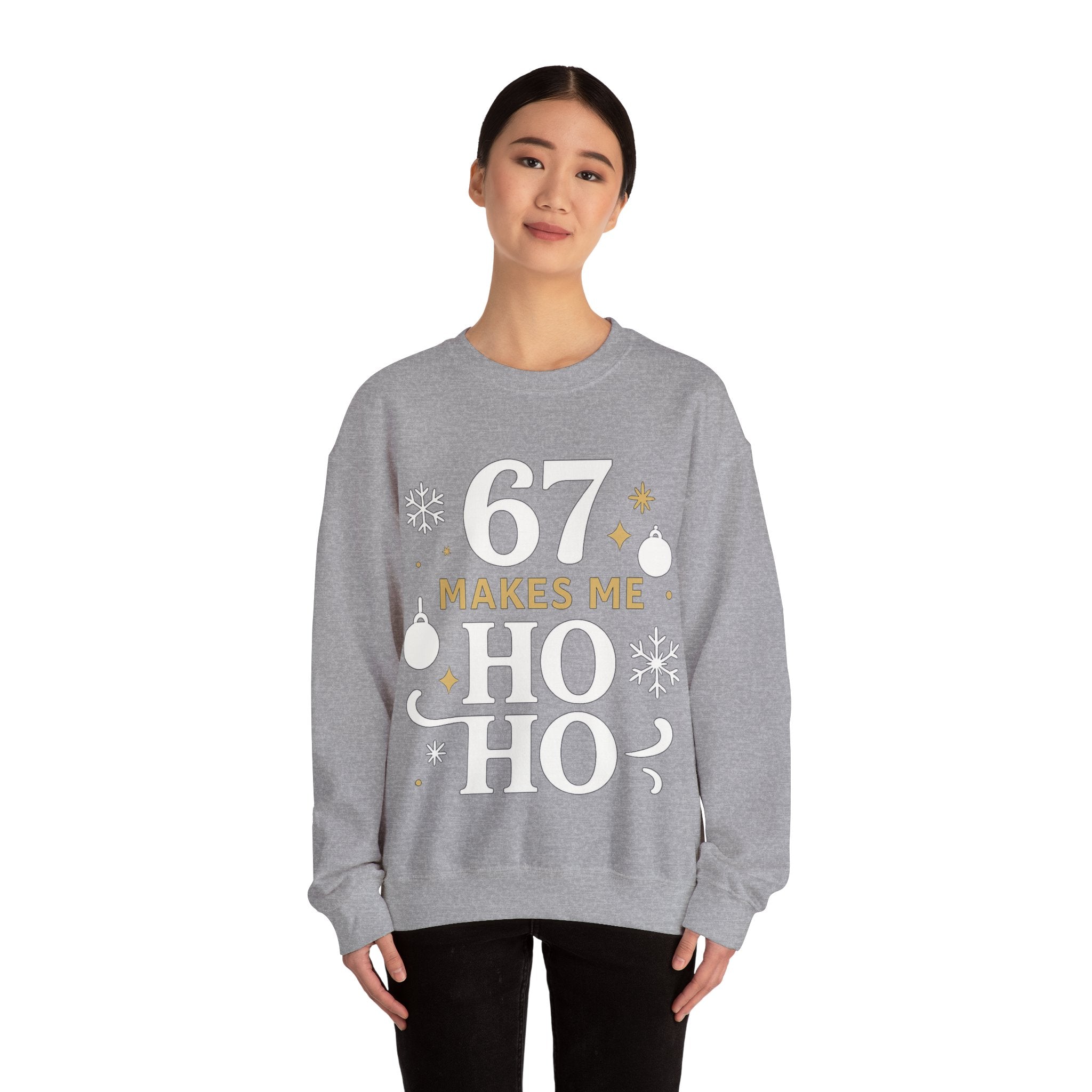 🎄🔥 67 Makes Me Ho Ho Ho – Christmas Meme Jumper by VTtee
