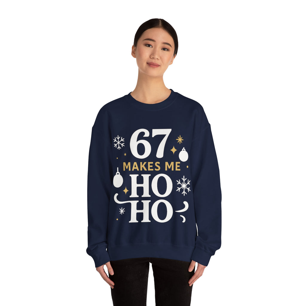 🎄🔥 67 Makes Me Ho Ho Ho – Christmas Meme Jumper by VTtee