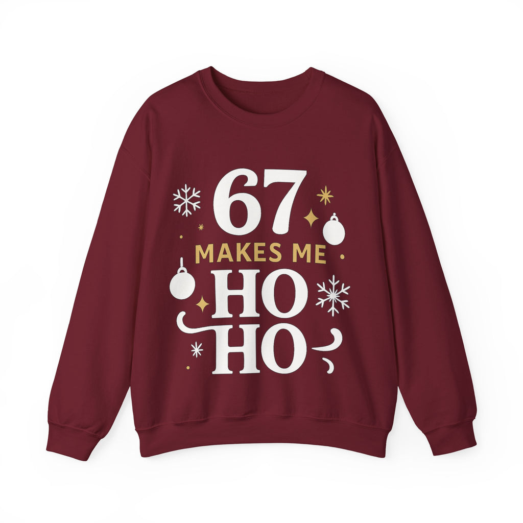 🎄🔥 67 Makes Me Ho Ho Ho – Christmas Meme Jumper by VTtee