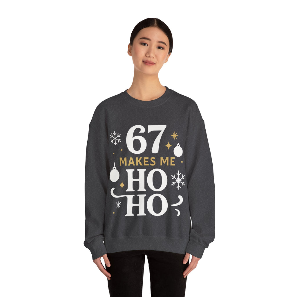 🎄🔥 67 Makes Me Ho Ho Ho – Christmas Meme Jumper by VTtee
