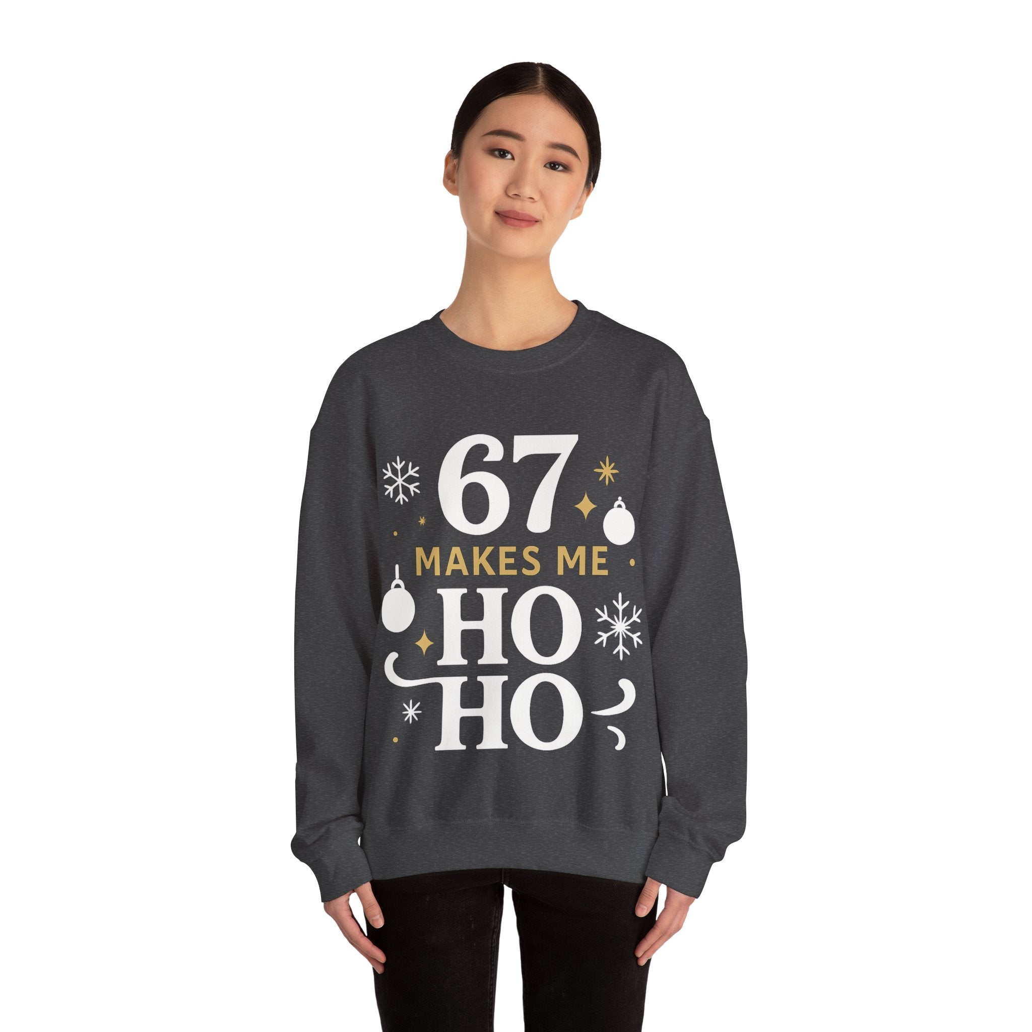 🎄🔥 67 Makes Me Ho Ho Ho – Christmas Meme Jumper by VTtee