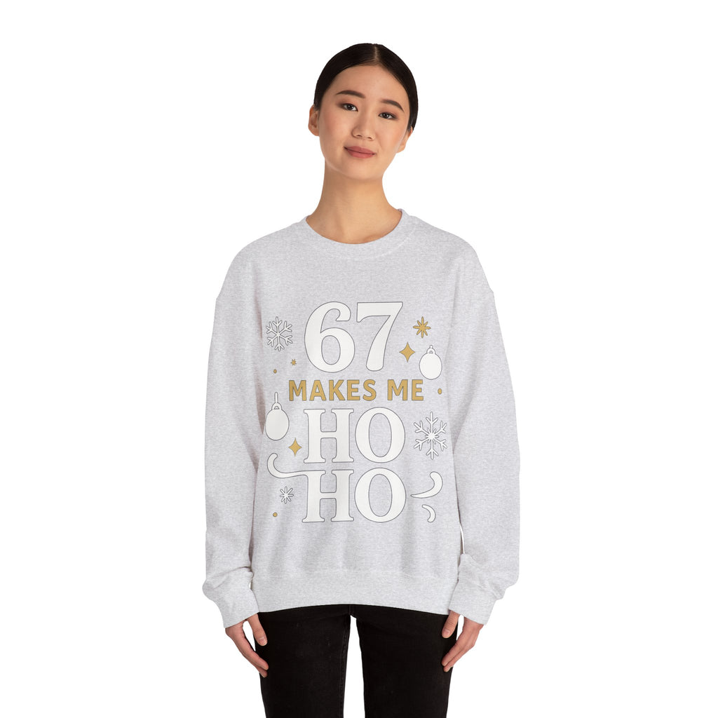 🎄🔥 67 Makes Me Ho Ho Ho – Christmas Meme Jumper by VTtee
