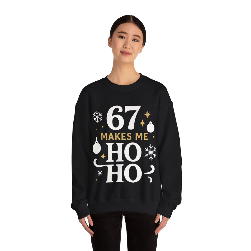 🎄🔥 67 Makes Me Ho Ho Ho – Christmas Meme Jumper by VTtee