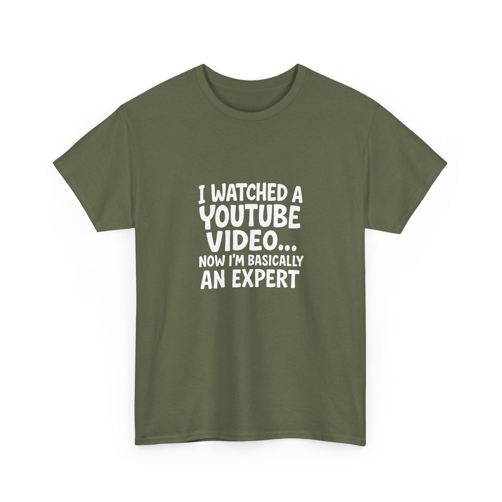 📺🤓 “I Watched a YouTube Video… Now I’m Basically an Expert.” Funny T-Shirt by VTtee 😂✨